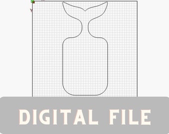 Digital File - Whale Charcuterie Cutting Board Handle SVG file | Cheese | Snack Tray | Onefinity | xCarve | Shapeoko | Easel | Template