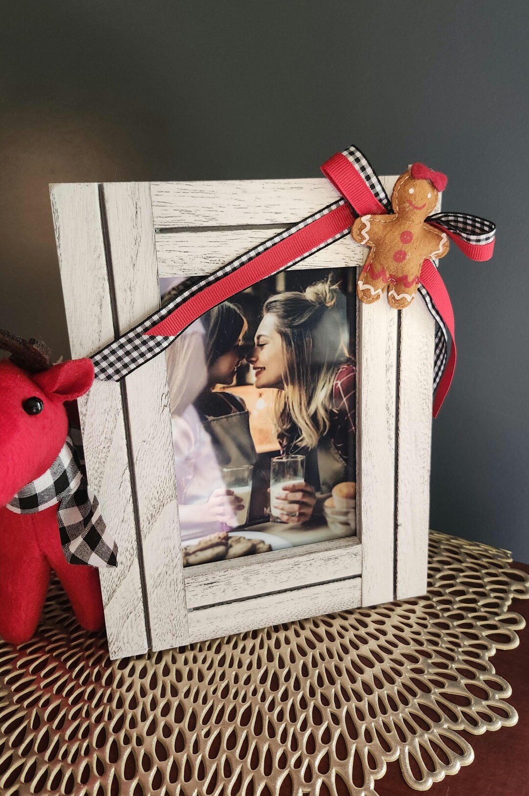 Goingerbread Frame Gingerbread Girl Cookie 4x6 Photo Frame - Etsy