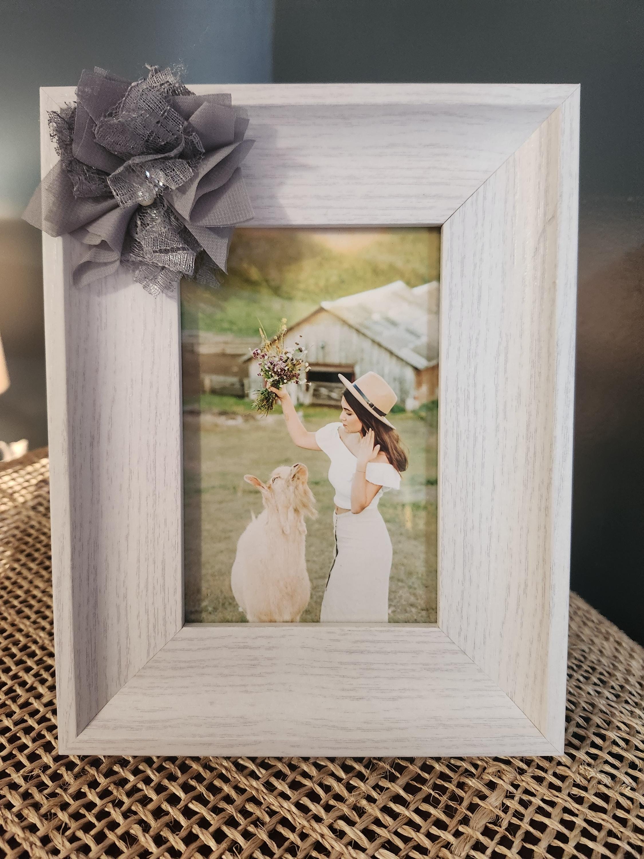 Pretty in Grey 4x6 Photo Frame - Etsy