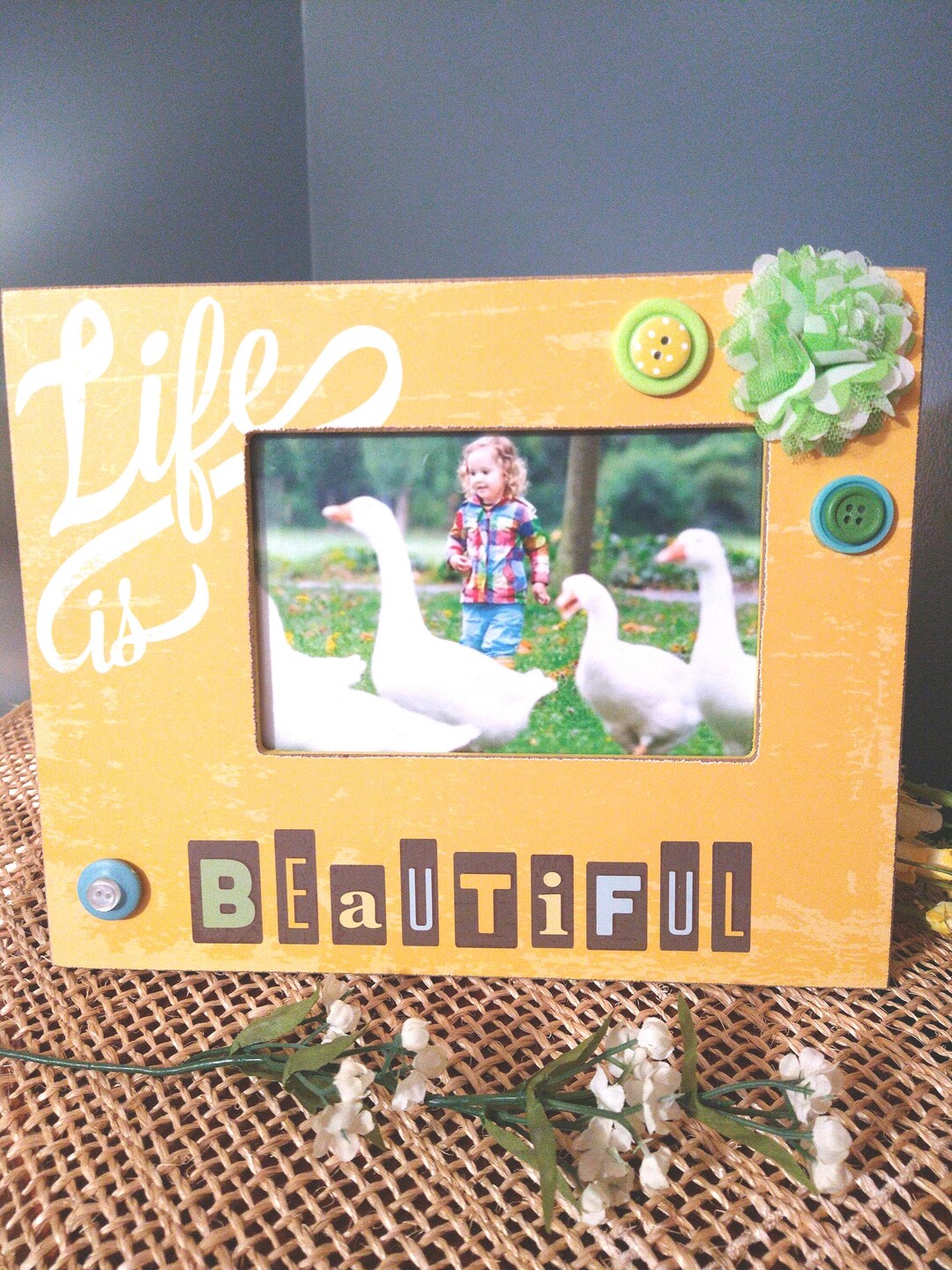 Life is Beautiful 3x5 Photo Frame - Etsy