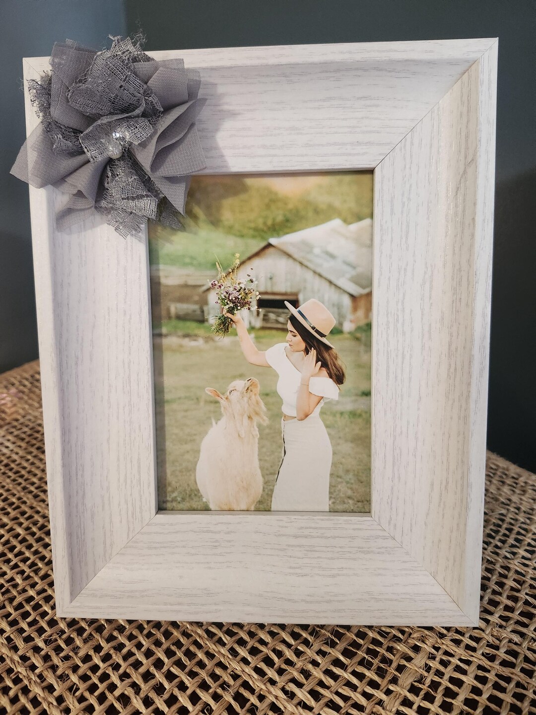 Prettu Frame Pretty in Grey 4x6 Photo Frame - Etsy