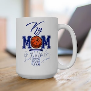 Cute Kentucky Game Day Gift For Kentucky Mom Coffee Mug Tailgating Gift Kentucky Basketball Gift College Gifts College Basketball Gift