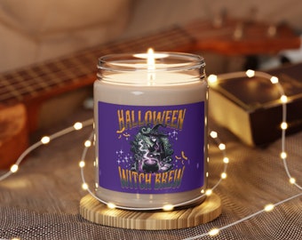 Halloween Candle, Scented Soy Candle, 9oz, Halloween Candles, halloween gift, Halloween decor, Witch Candles, Scary Candle