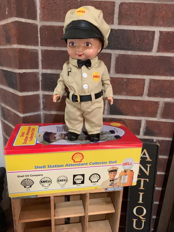 Vintage Shell Station Attendant Advertising Collector Doll