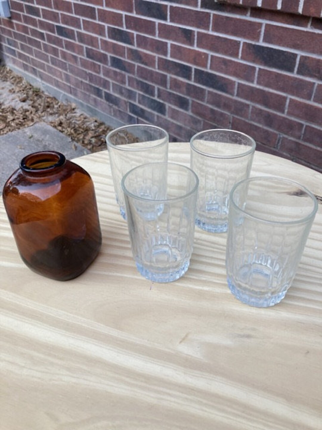 Vintage Old Garrett Snuff Glasses and Amber Snuff Jar Etsy