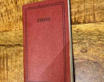 Biblia de bolsillo antigua “El segundo libro de Moisés - Éxodo”, bíblica, histórica, principios del siglo XX, de colección.