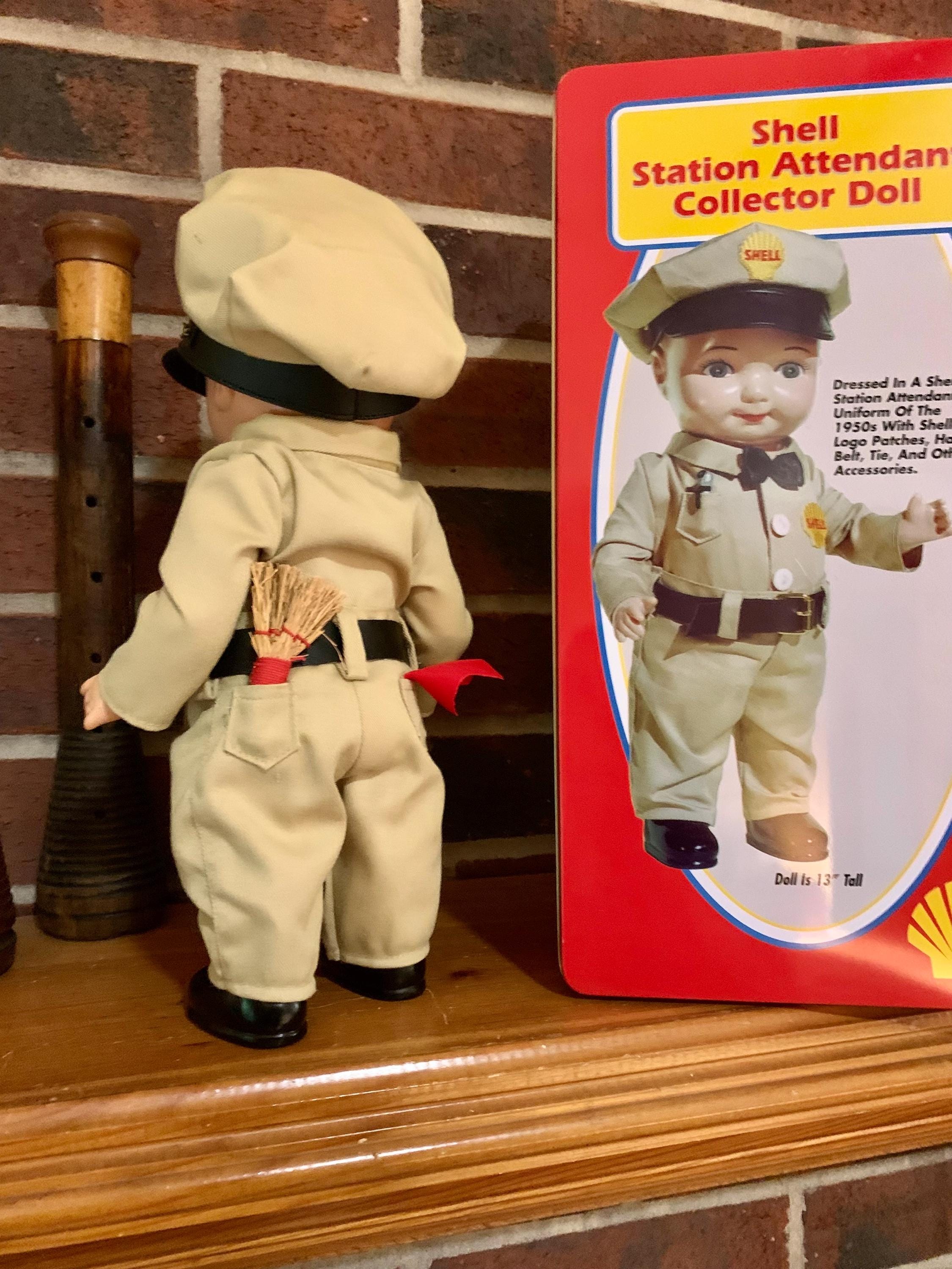 Vintage Shell Station Attendant Advertising Collector Doll