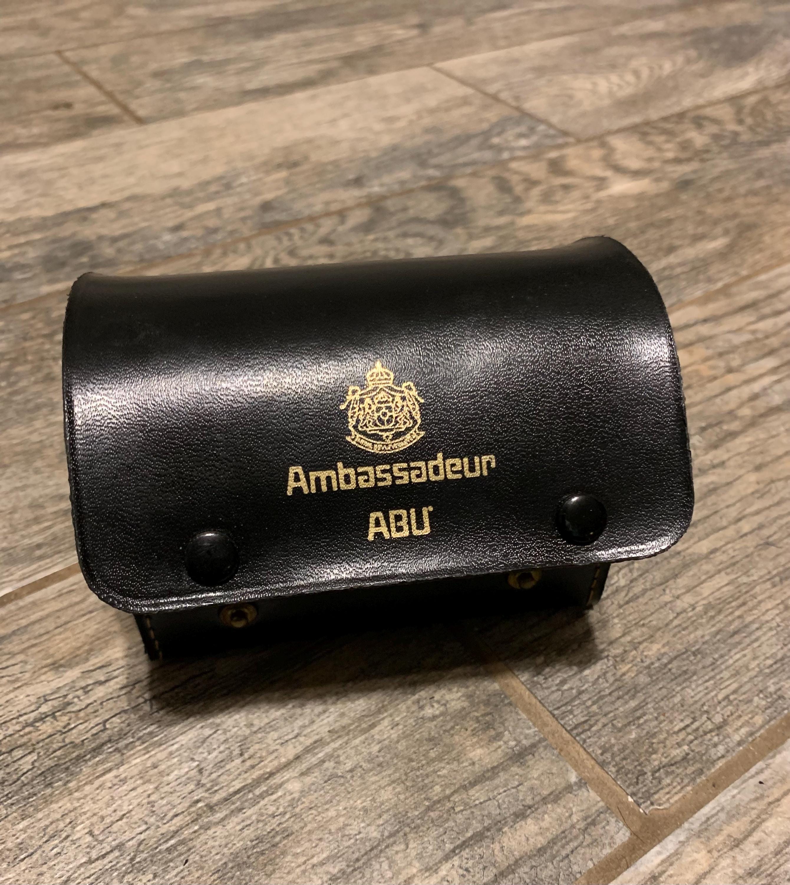 Rare 1960s Original Garcia Ambassadeur 2500 C ABU Black Leather