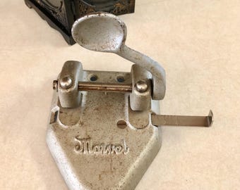Antique 1950s Wilson Jones Marvel 2-Hole, Office Decor, Made in USA, Office Equipment, Collectible.  Bin XKL