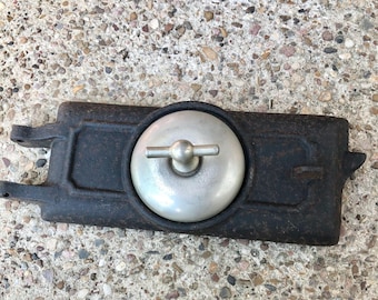Antique Cast Iron Wood Stove/Oven Airflow Door with Casting Mark No 13 on Bottom, Rustic Decor.  Bin JA4