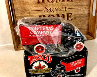 Hucha vintage Texaco de 1925, réplica de lubricante Mack Bulldog, para camión, fundición a presión, serie n.° 6, logotipo de Texaco, petróleo, coleccionable. Contenedor TX6