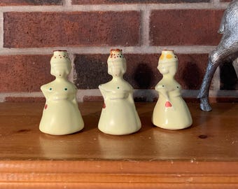 Vintage "Little Koto Misi" Black Cat Mini SLM (Suriname Airways) Liquor Rum Bottles w/Original Stickers (2), Set of 3, Collectors. Bin SLM1