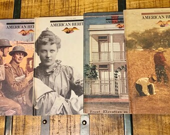 Colección de libros American Heritage de 1979, eventos históricos, lote de 5, buen estado. Contenedor GG9