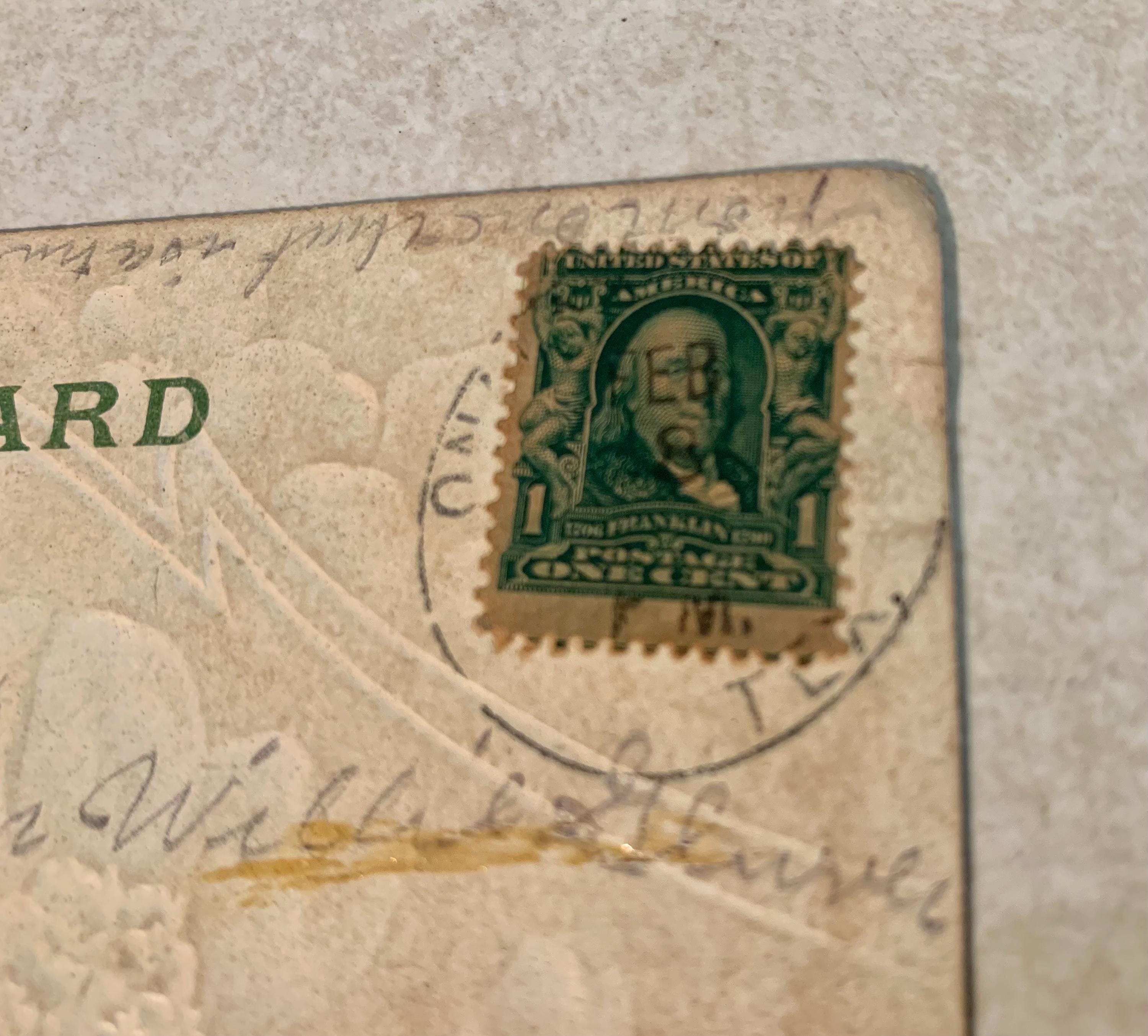 One Cent Green Ben Franklin Stamps - Etsy display picture 1