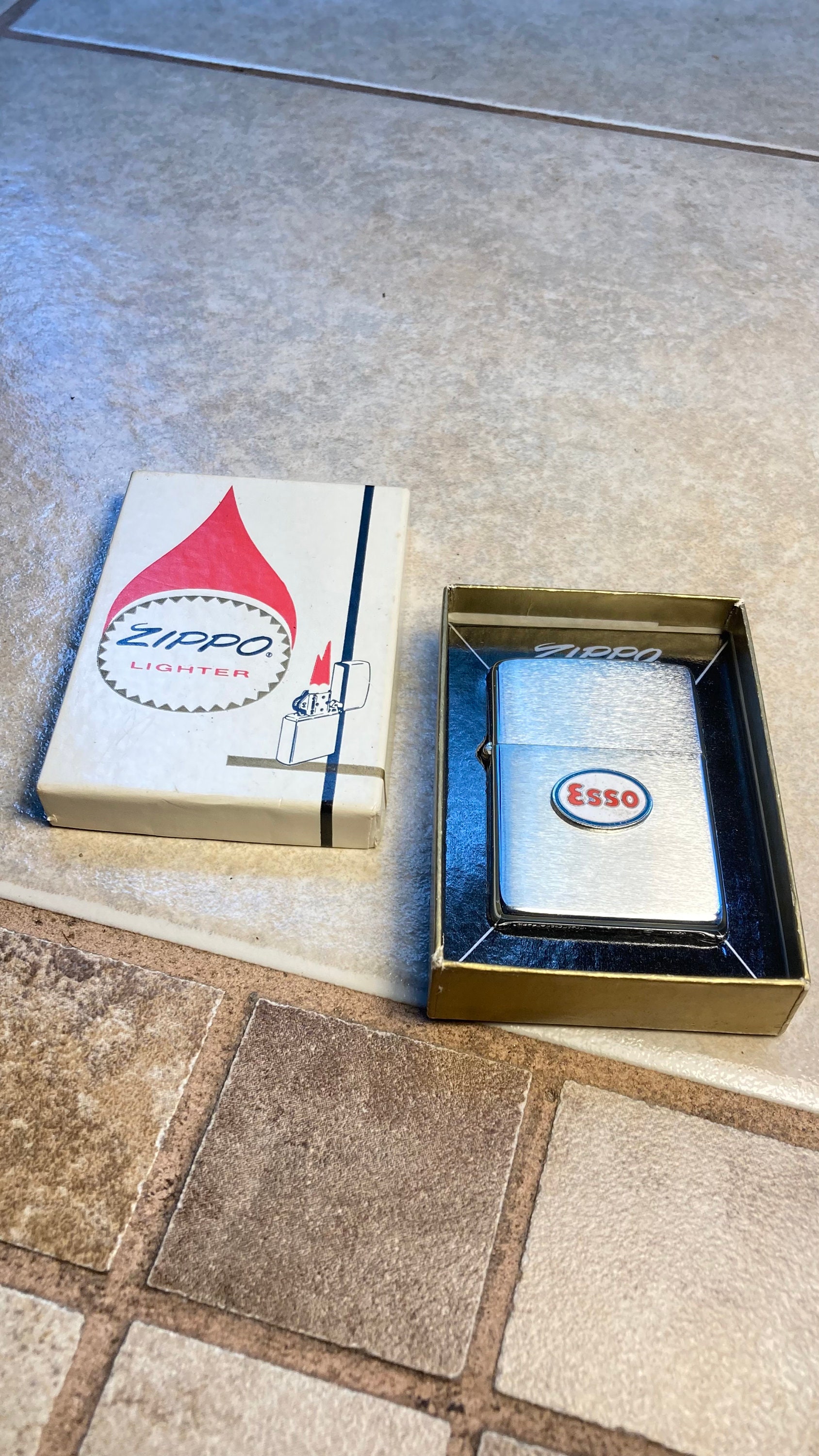 Zippo Lighter ESSO Cigarette Lighter Etsy
