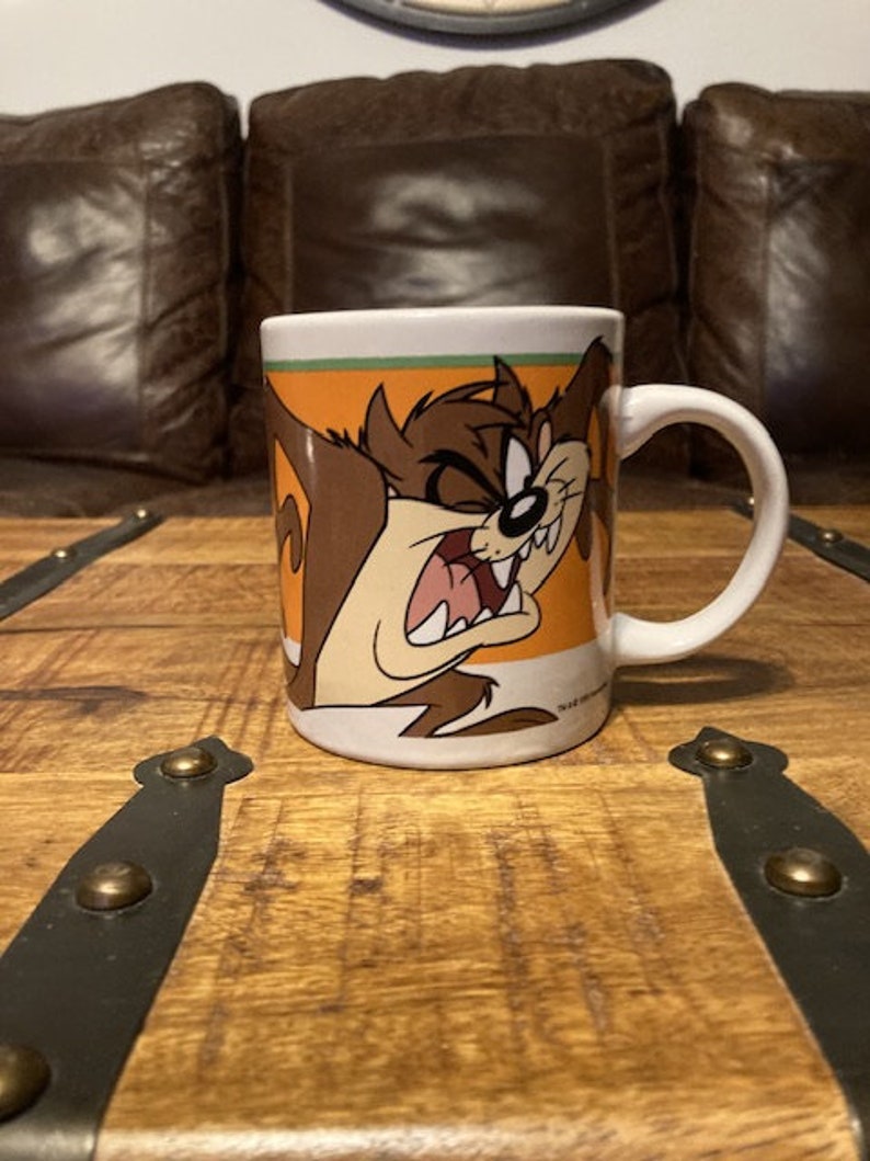 1998 Looney Tunes Taz Tasmanian Devil Coffee Mug by Gibson, Gift