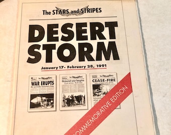 US Armed Forces - Stars and Stripes Newspaper dated (January 17 thru February 28, 1991), Historical Persian Gulf War, Military Memorabilia