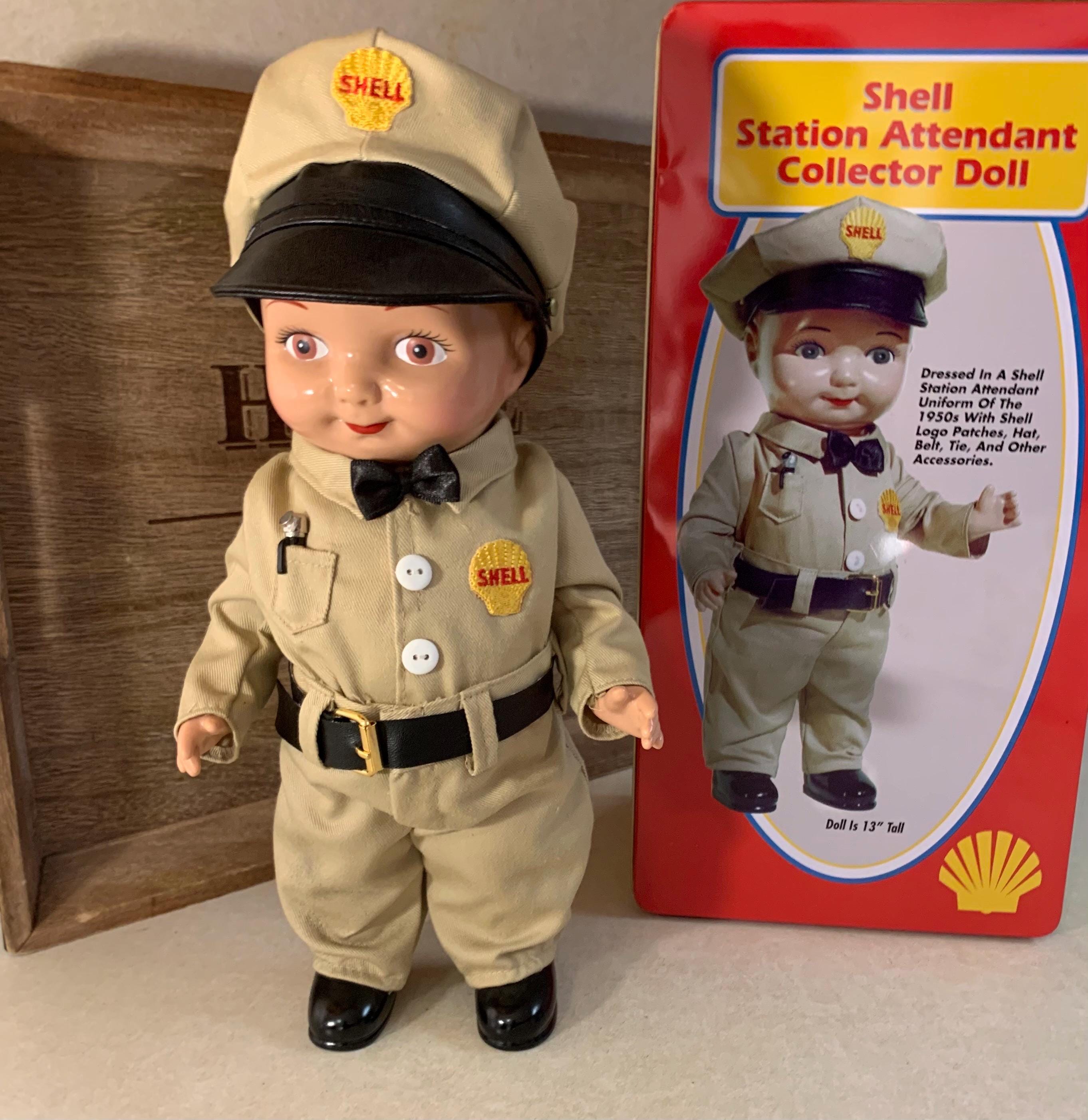 Vintage Shell Station Attendant Advertising Collector Doll