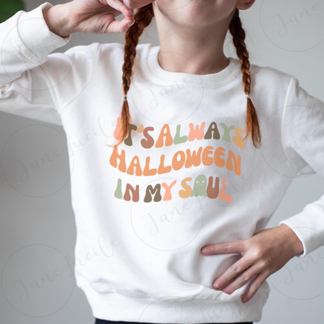 Its Always Halloween in My Soul Retro Funny Wavy Colorful Etsy