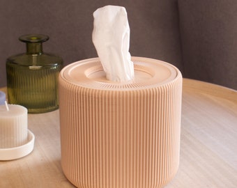 Tissueboxdeksel met magische draaifunctie om het deksel te openen en modern design