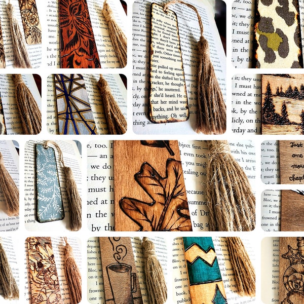 Decoupage Bookmark Etsy