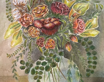フラワー デザイン 額 YURIKO TAKATA 新品箱入 Palazzo Fine Art Print by Yuriko Takata at FulcrumGallery.com