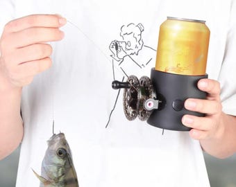 Fishing Reel Beer Holder