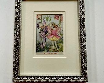 【売約済】シシリー・メアリー・バーカー 花の妖精 コロンバインの精 アルファベットの花の妖精: コロンバインの花の妖精 ヴィンテージ