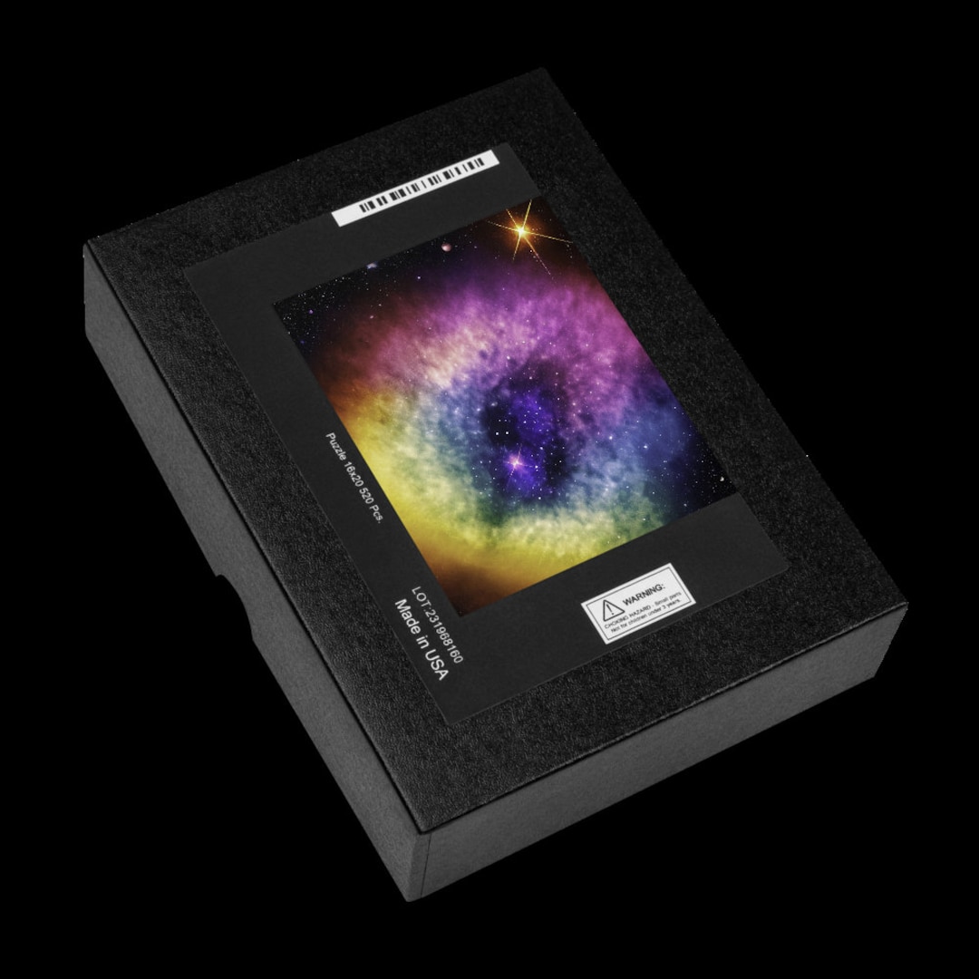 Colorful Cosmic Nebula Art Print for Modern Home Decor Vibrant Space ...