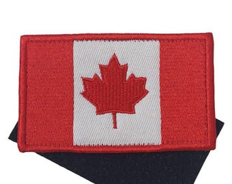 2 PCS Newfoundland & Labrador Flag Patch - Embroidered Hook & Loop Back Applique For Backpacks, Hats, Jackets