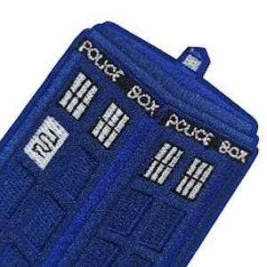 Tardis Police Box Blue Phone Booth Doctor Who Time Machine Retro TV ...