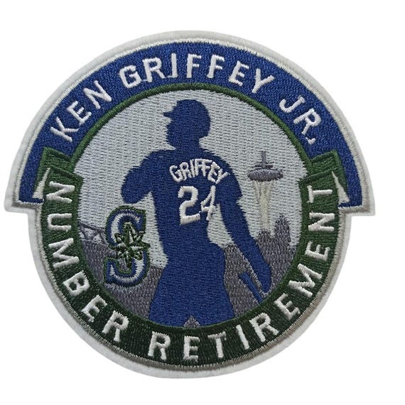 Ken Griffey Jr Baseball Shirt Number 24 Retirement Fan Patch