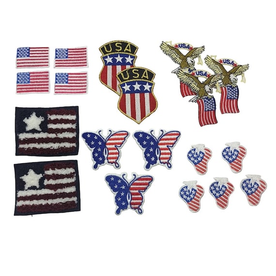 Ensembles De Patchs Drapeau De Pays D'amérique Des états-unis D