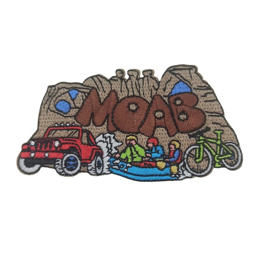 thumbnail interactive-video image 1 of Athena Brands Rocky Mountain National Park Patch – Iron-On Embroidered, USA Made 1 of 3