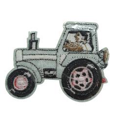 Écusson Brodé Tracteur Camion - Thermocollant Ou à Coudre, 11,5x6 Cm, Pour Veste, Sac, T-shirt