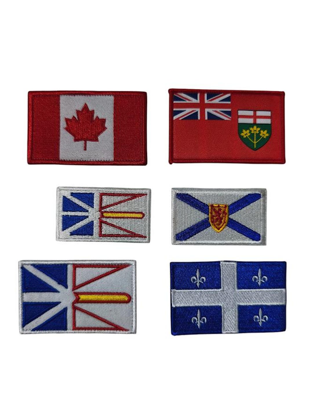 Patch Velcro Patriotique 2 Écussons Brodés Drapeau Américain - Velcro 8x5cm Déco Vêtements Sacs Décoration Vêtement Patriotique