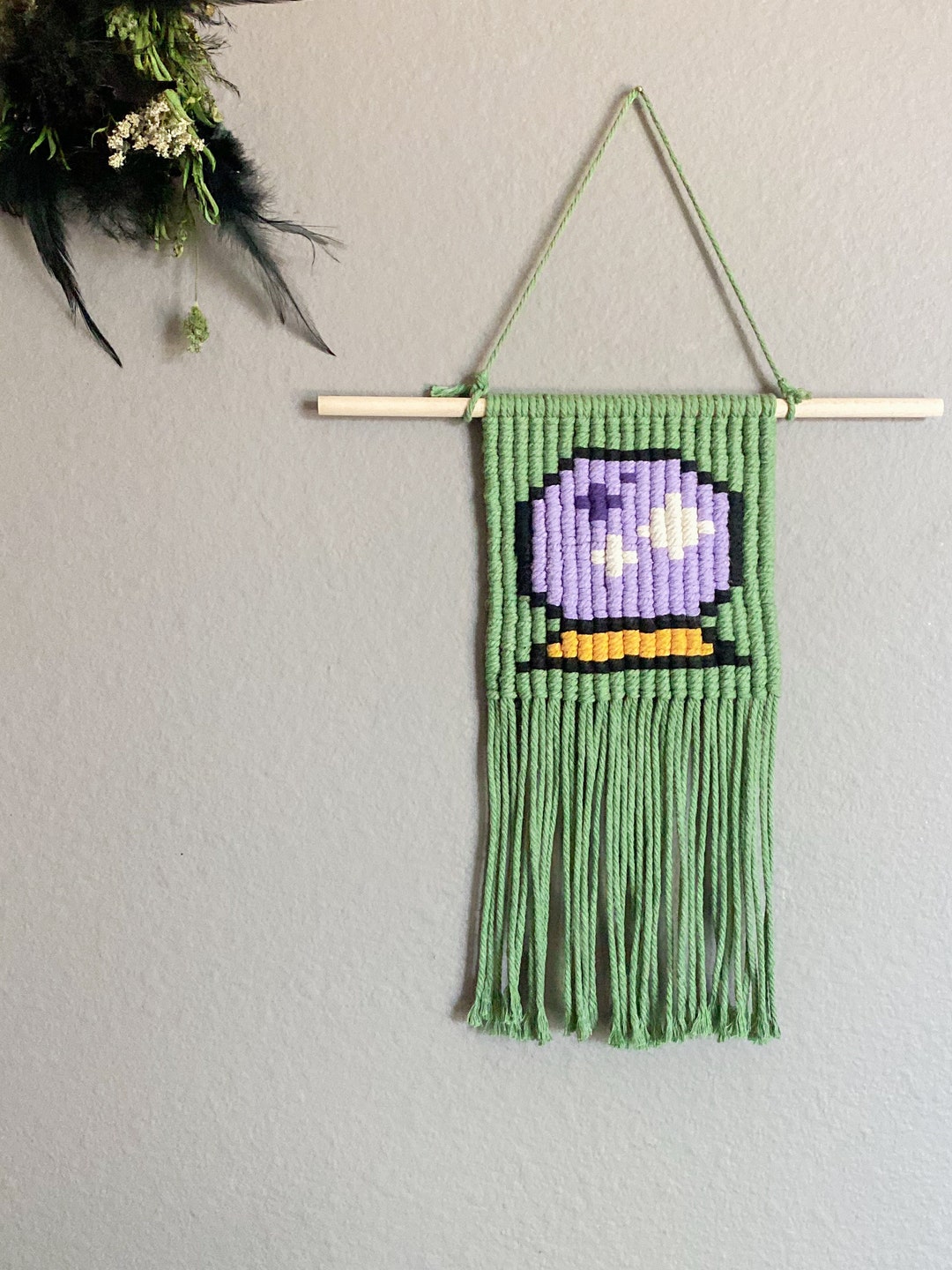 Practical Magic Crystal Ball Macrame Wall Hanging - Etsy