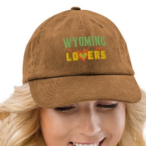 Chapeau Wyoming is for Lovers en velours côtelé Pride 307
