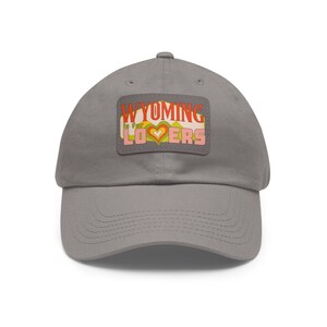 Wyoming is for Lovers Dad Hat with Leather Patch Retro Love Virginia is for Lovers