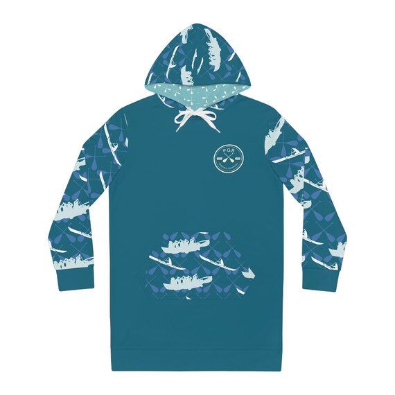 OC Patterned Outrigger Canoe Women's Hoodie Dress Race Sweater