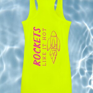 Rockets Likes it Hot Women’s Performance Racerback Tank Top - Dragon Boat, OC, Paddle Gear