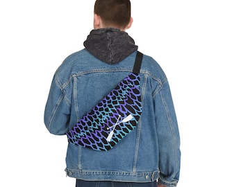 Dragon Boat Dragon Scale and Paddles Large Fanny Pack
