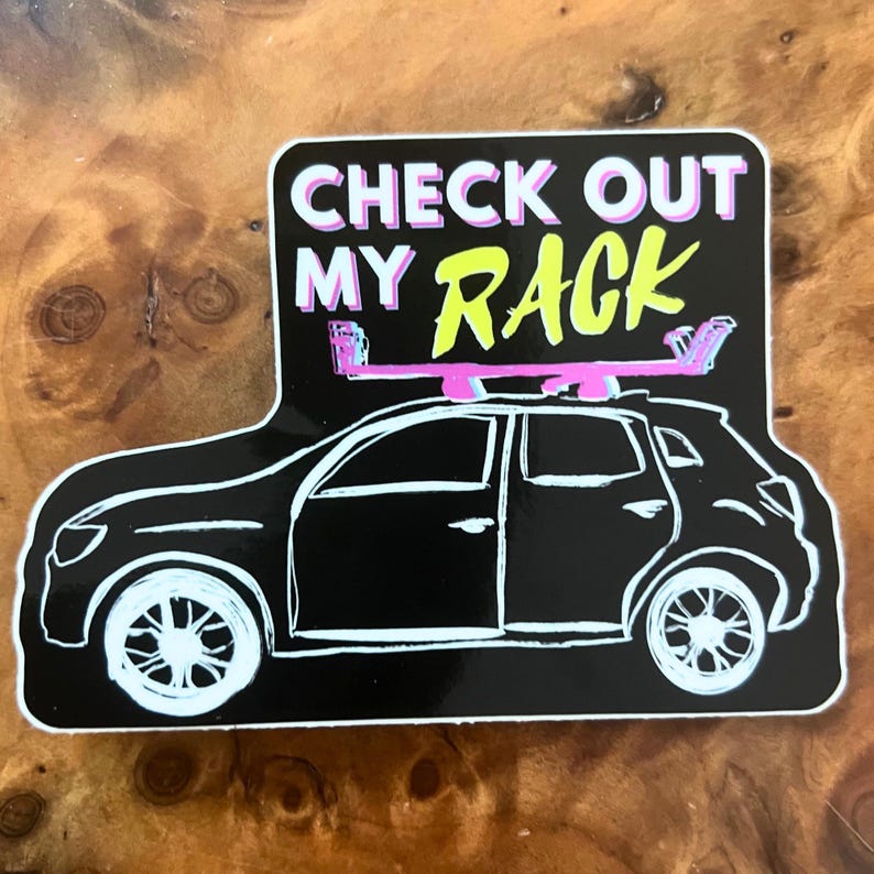 Check Out My Rack Die-cut Vinyl Decals, Paddle Sticker for Outrigger ...