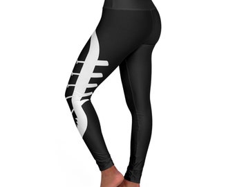 Large Dragon Boat High Waisted Yoga Leggings