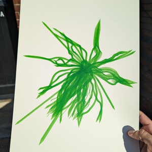 A3 Pen Plotter Art: FL30CK - &#39;Blackbird&#39; | pen plotter art | Boids | Generative Art | Birds | Simulation | abstract | minimalist art print