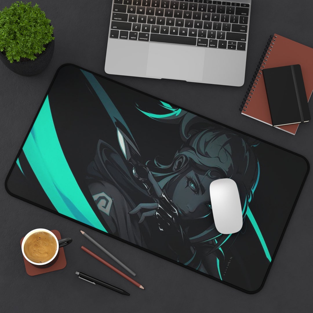 Valorant Jett Desk Mat Office and Gaming / Gamer Mouse Pad Office Desk