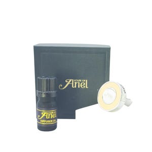 Car Fragrance Diffuser - Luxury Silver / Faux Leather