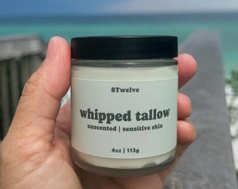 Whipped Tallow Body Butter | Natural Grass Fed Moisturizer