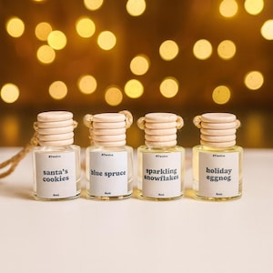 Christmas Car Diffuser | Holiday Scent Hanging Freshener, Stocking Stuffer