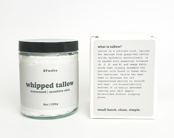 Whipped Tallow Moisturizer | Grass Fed Face & Body Cream